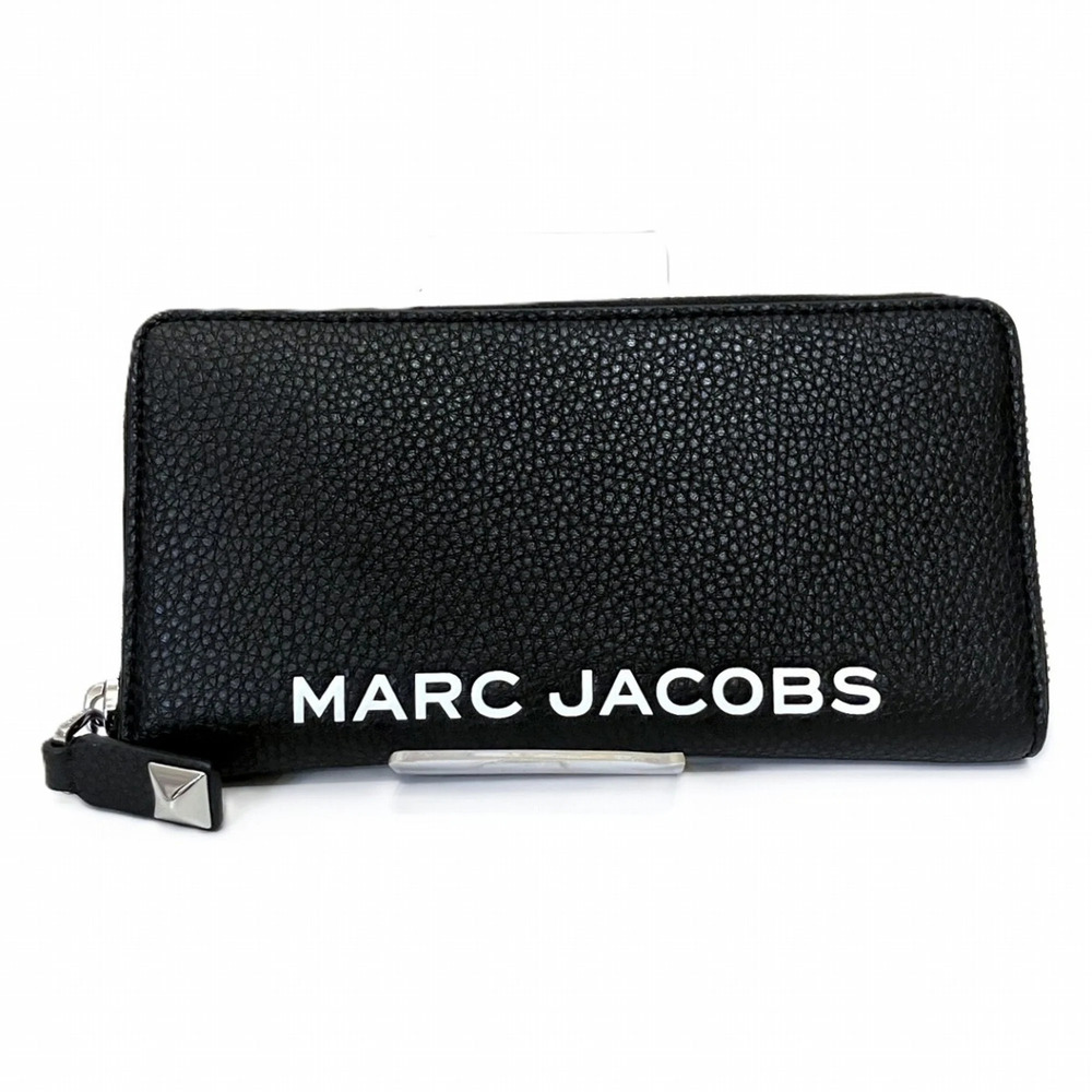Marc Jacobs long wallet with logo, calf leather.